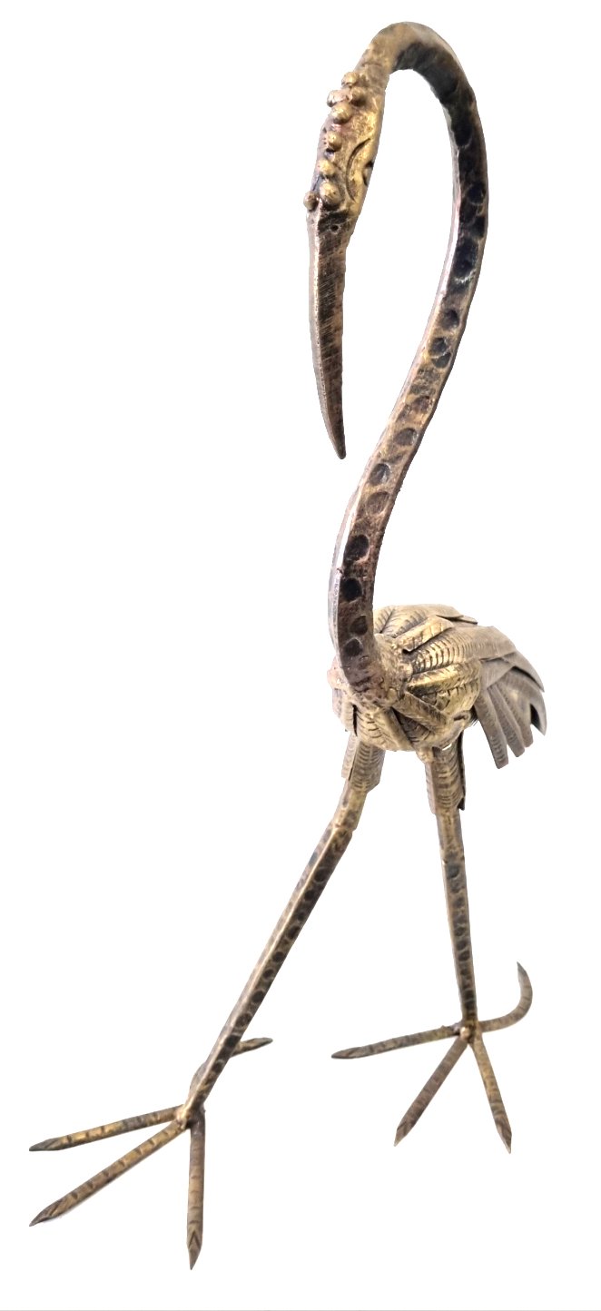 6231/2 Statuetta Cicogna in Ferro Battuto