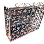 6233 Armadietto Portabottiglie in ferro battuto - Armadietto Porta bottiglie da vino