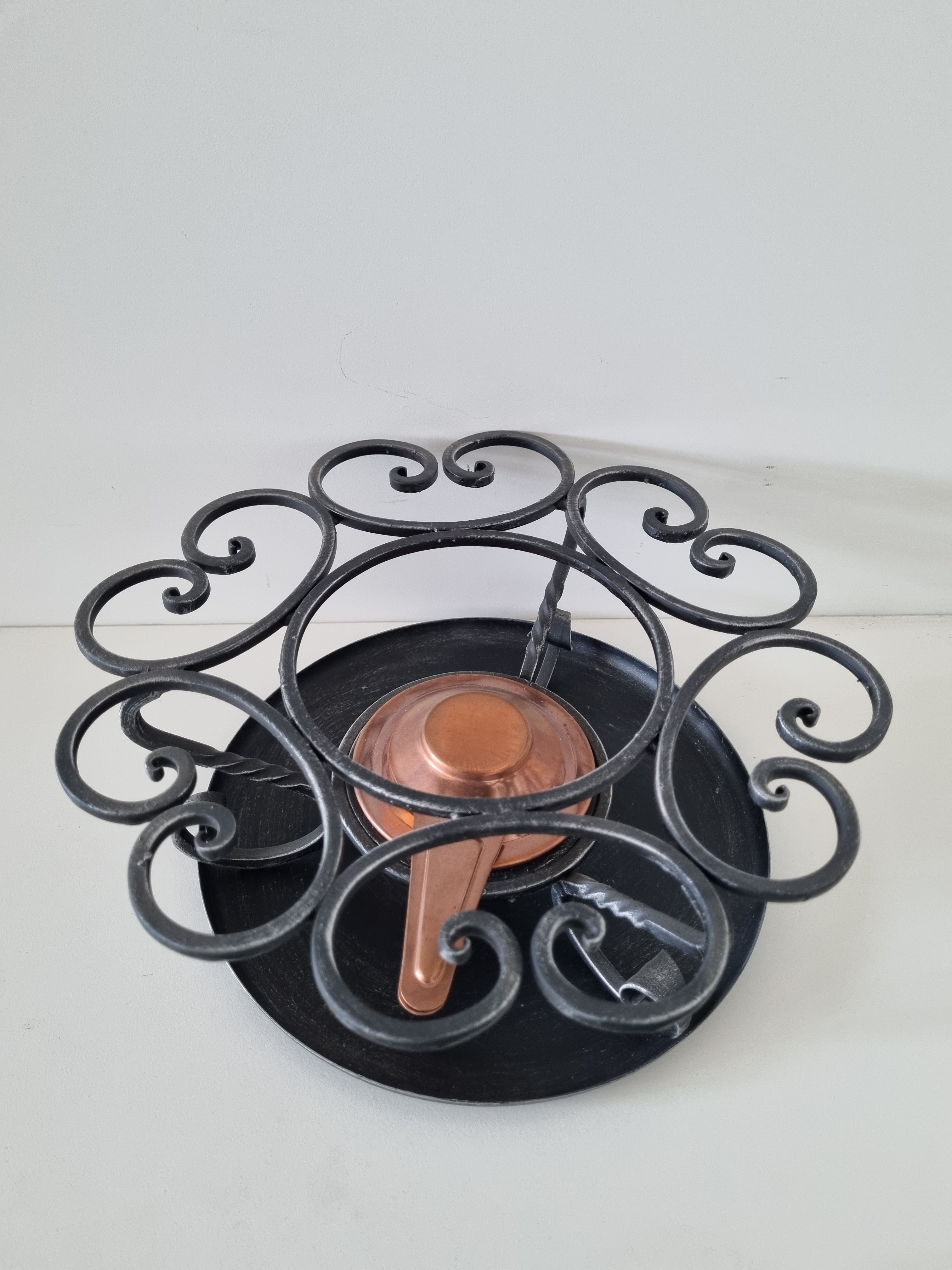 6271 Supporto per Pentola in ferro battuto- Fondue bourguignonne