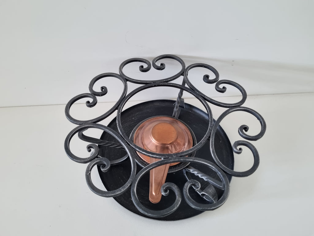 6271 Supporto per Pentola in ferro battuto- Fondue bourguignonne