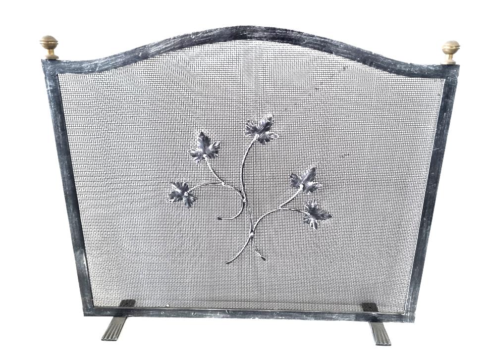 6369 Parascintille per camino in ferro battuto - Schermo camino