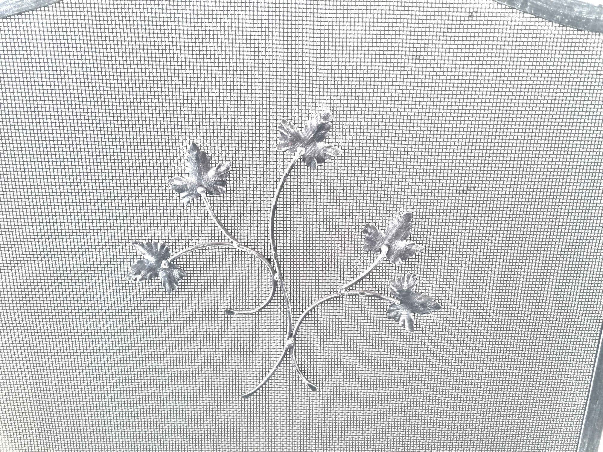 6369 Parascintille per camino in ferro battuto - Schermo camino