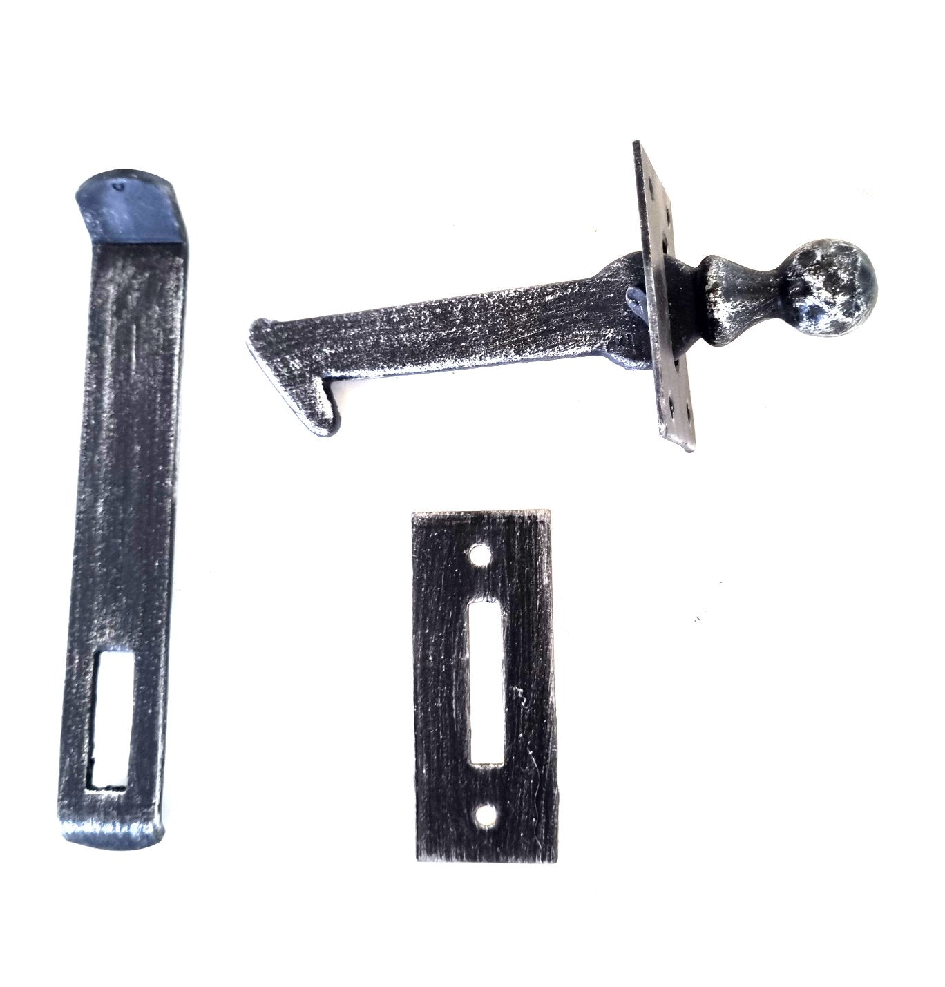 2915 Chiavistello di Sicurezza con Fermaporta in Ferro Battuto