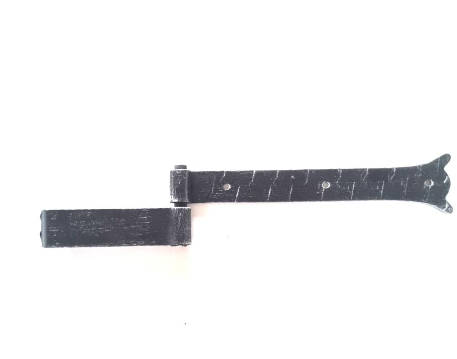 2601.SM Bandella Singola con Zanca per Porte e Finestre in Ferro Battuto.