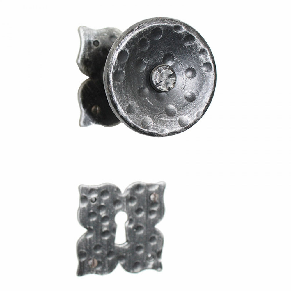 2028 Pomolo in Ferro Battuto per Porte su Rosetta.