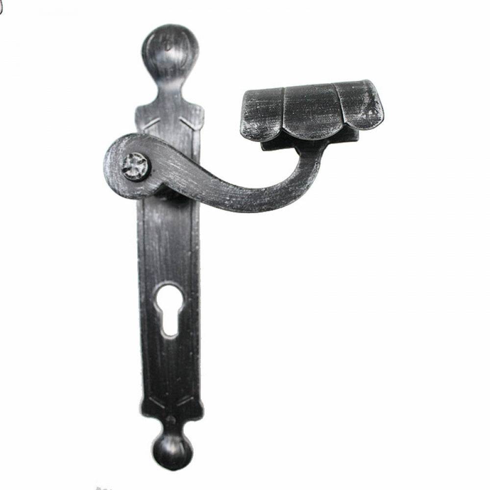 2036 Maniglia in Ferro Battuto per Porte su Placca.