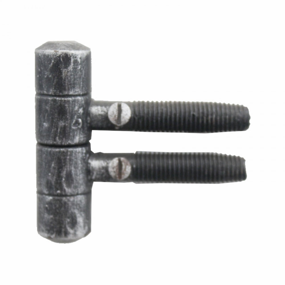 2168 Cerniera a Vite Artigianale in Ferro Battuto per Infissi