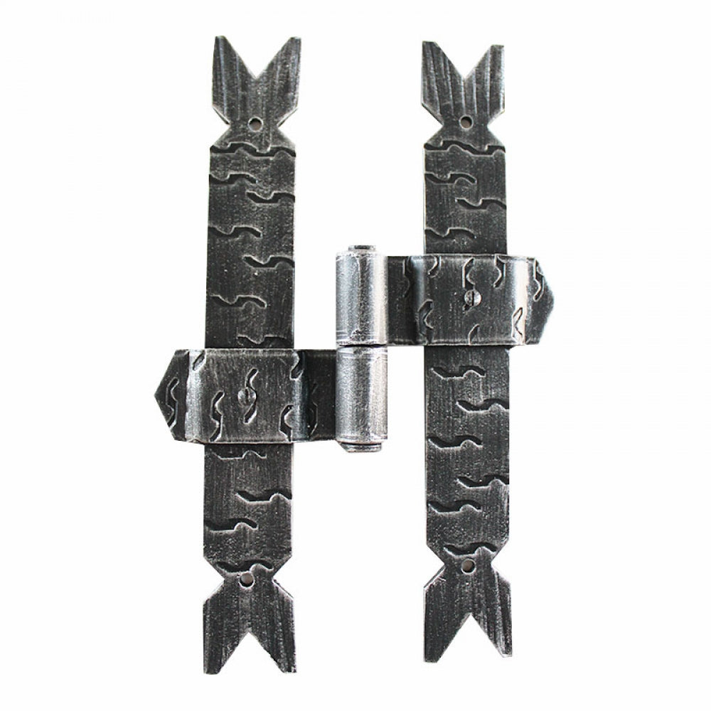 2557. Cerniera Centrale Doppia in Ferro Battuto per Porte e Finestre.