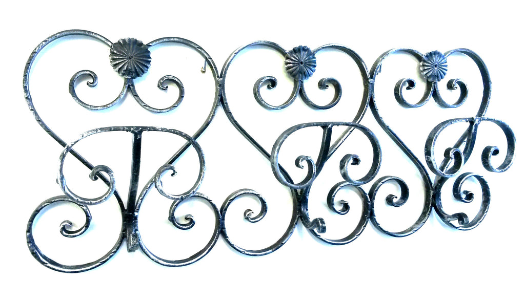 6668 Appendiabiti 3 posti in ferro battuto