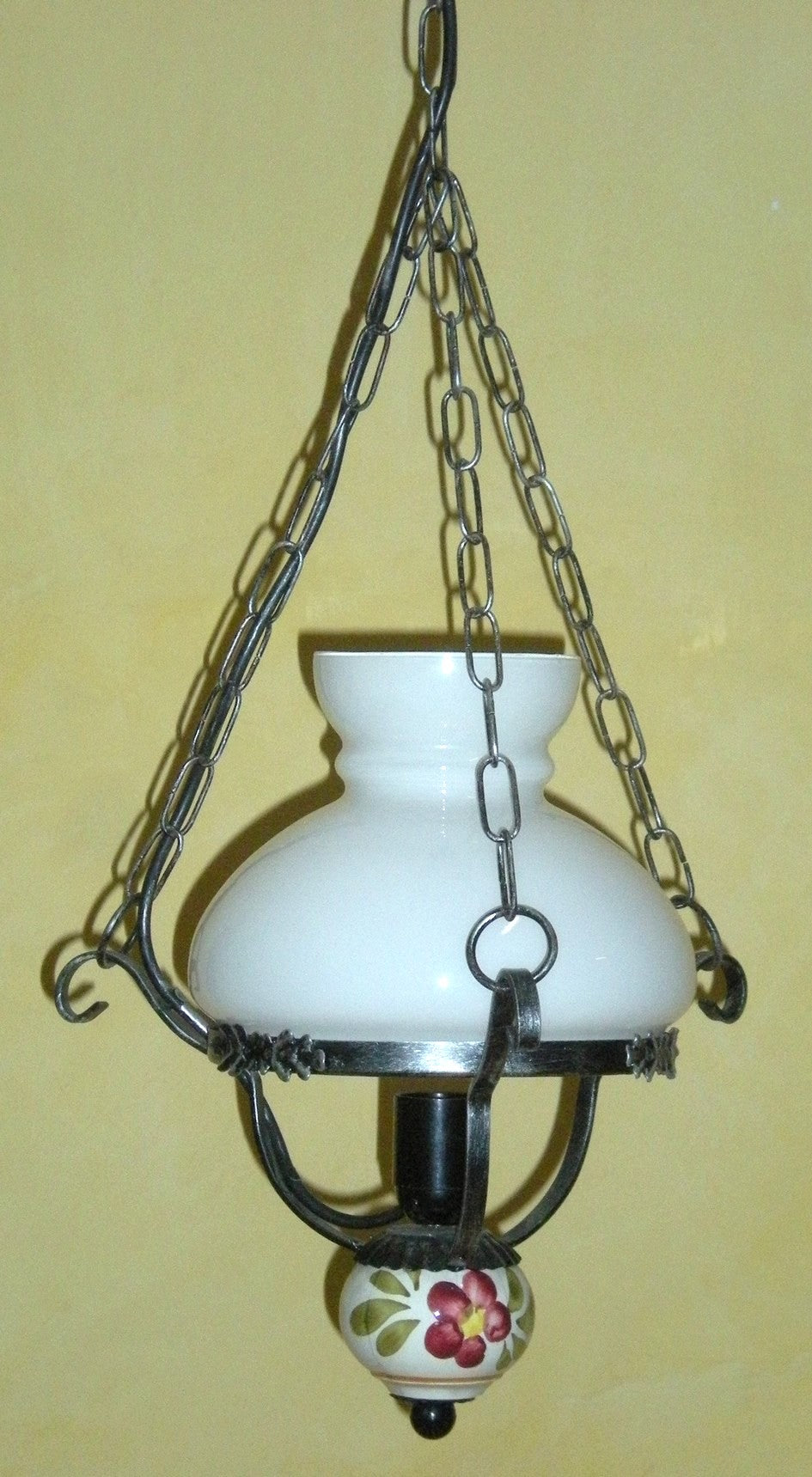 8013 Lampadario in ferro battuto a 1 luce