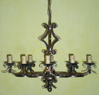 8029 Lampadario in ferro battuto a 8 luci