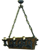 8033 Lampadario in ferro battuto a 6 luci