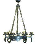8041 Lampadario in ferro battuto a 6 luci