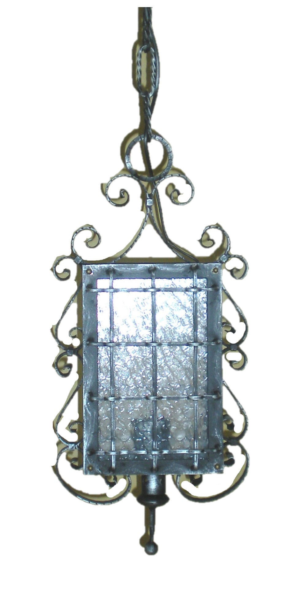 8069 Lampadario in ferro battuto a 1 luce