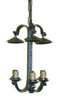 8073 Lampadario in ferro battuto a 3 luci