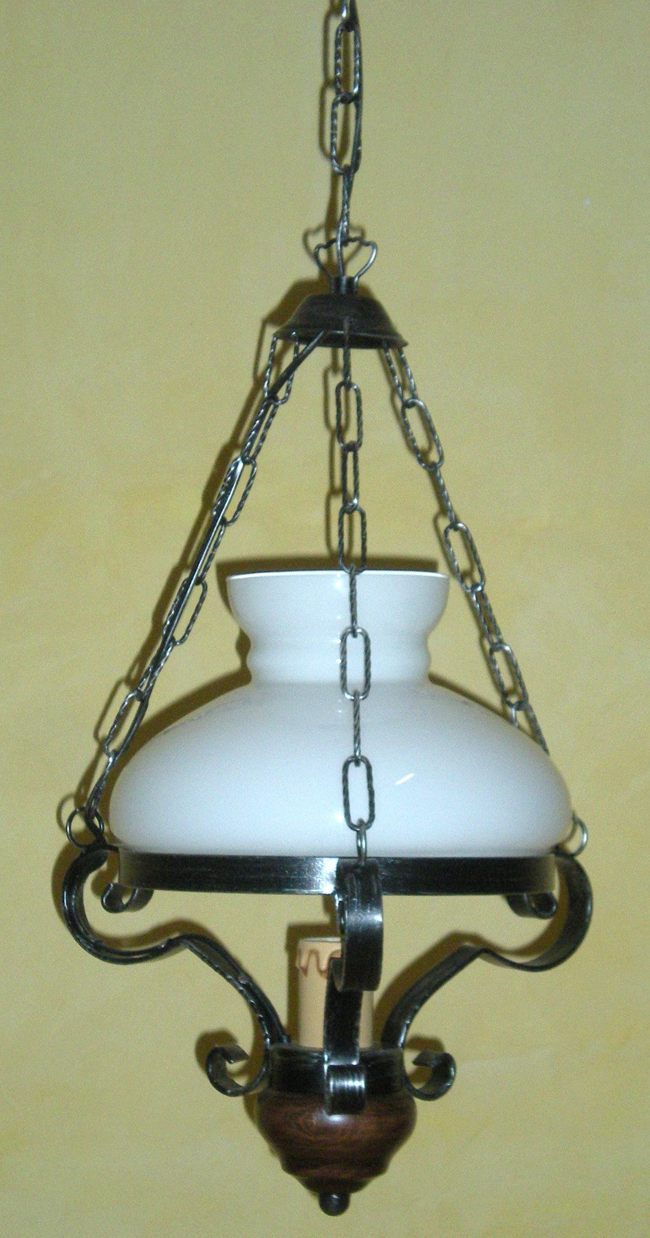 8079 Lampadario in ferro battuto a 1 luce