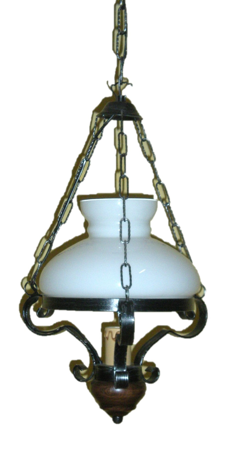 8079 Lampadario in ferro battuto a 1 luce