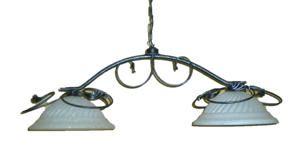 8202 Lampadario in ferro battuto a 2 luci