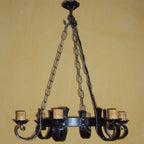 8225 Lampadario in ferro battuto a 6 luci