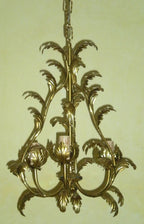 8254 Lampadario in ferro battuto a 3 luci