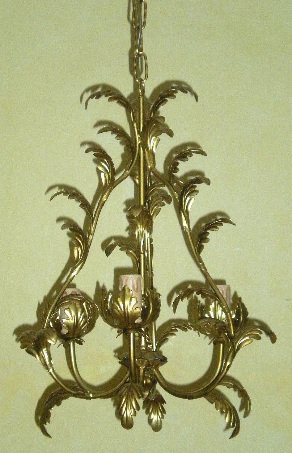 8254 Lampadario in ferro battuto a 3 luci