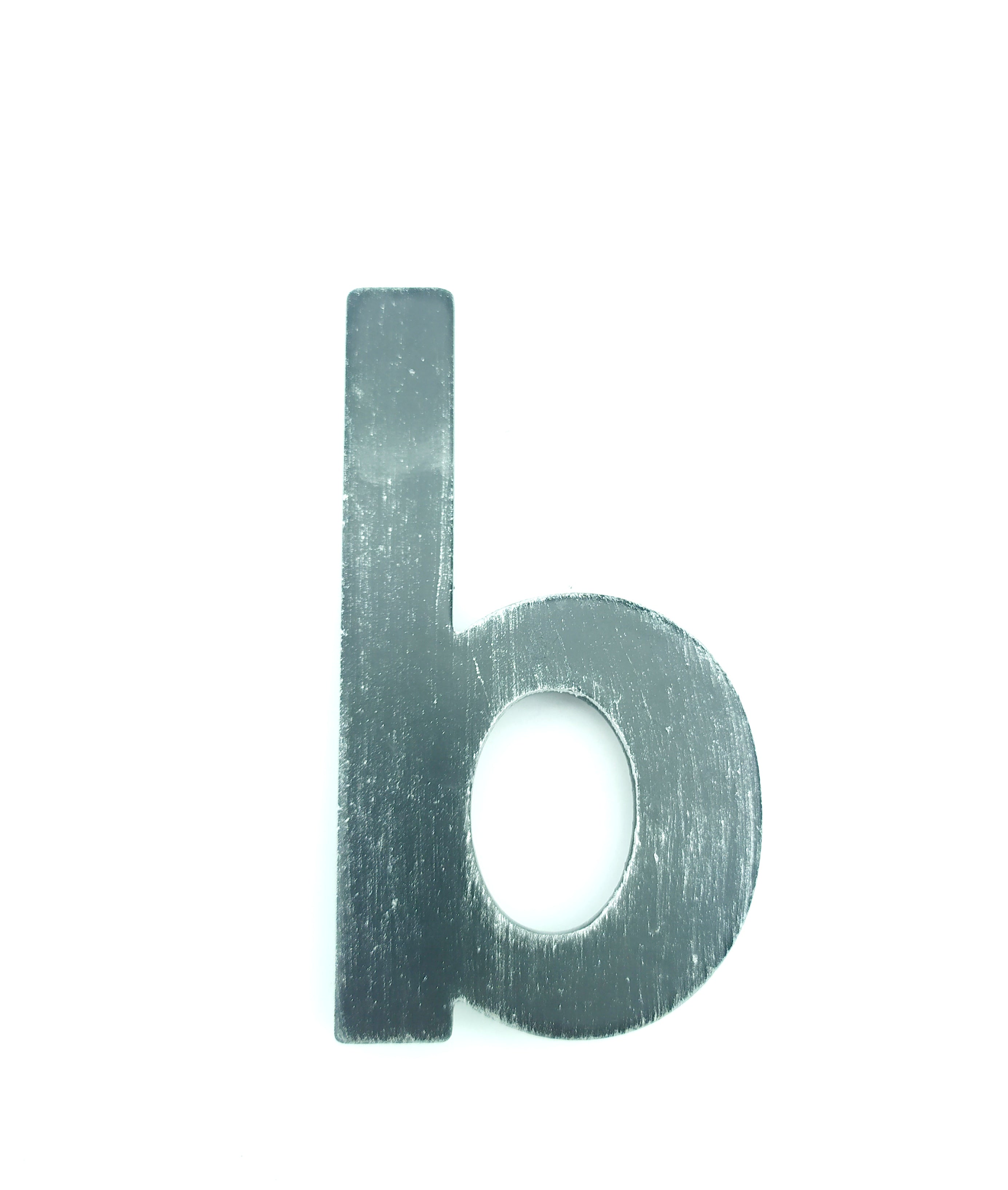 2208-B Lettera per civico in ferro battuto liscio