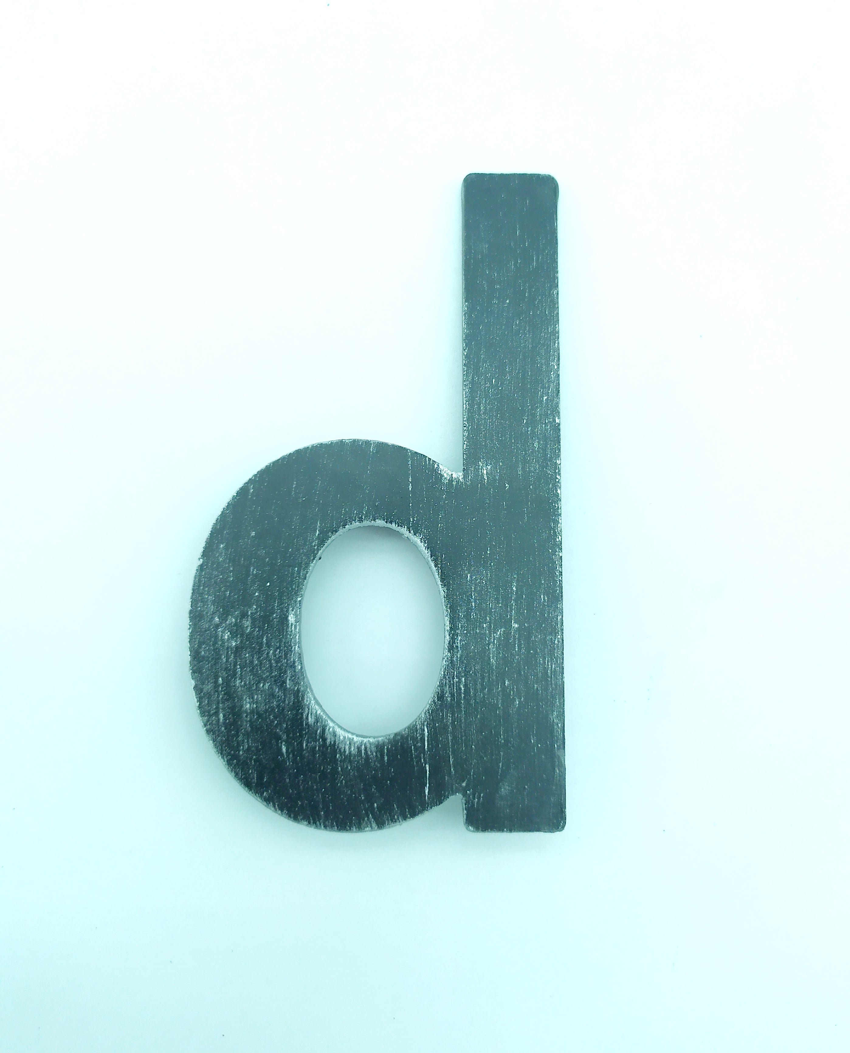 2208-D Lettera per civico in ferro battuto liscio