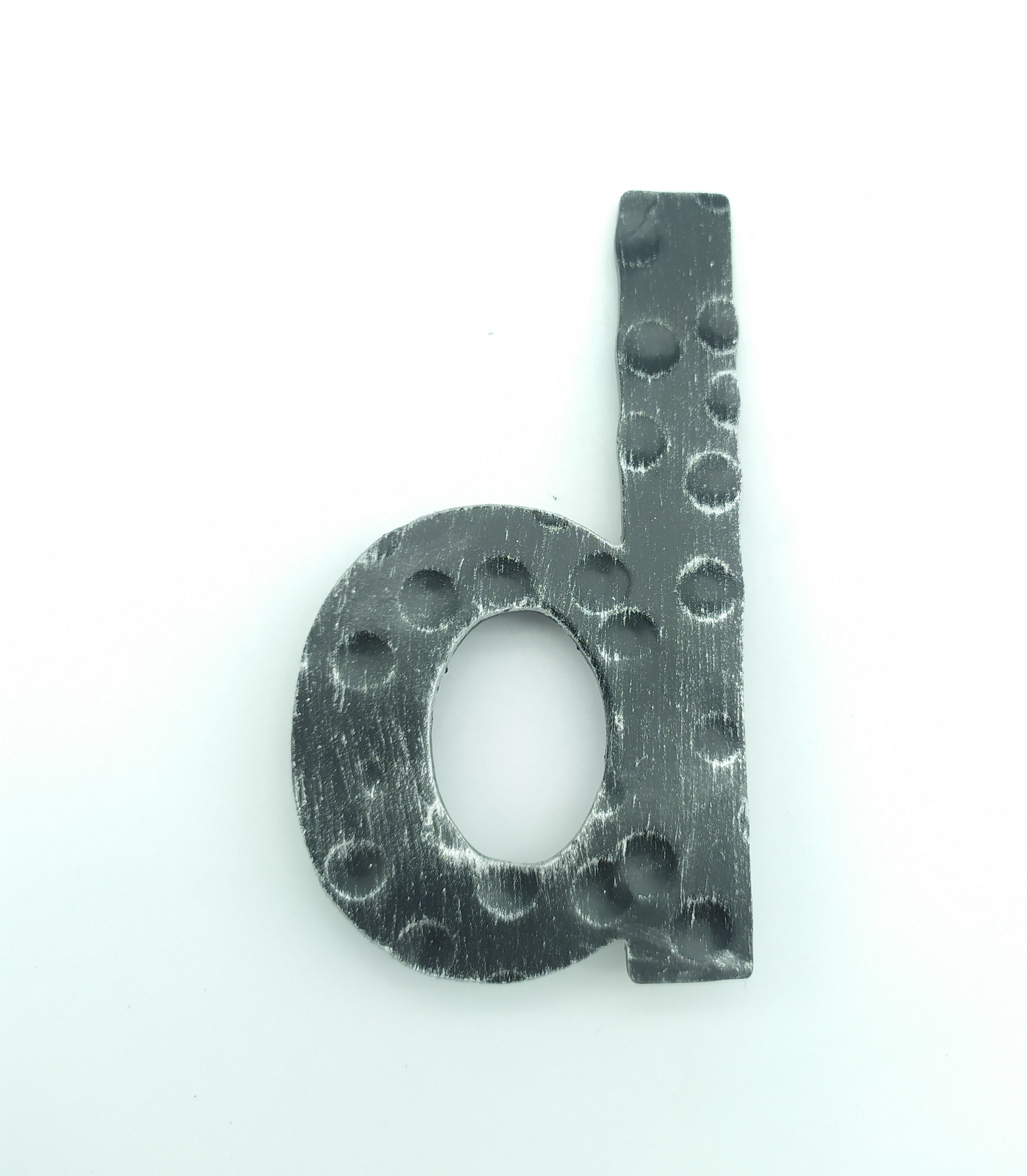 2209-D Lettera per civico in ferro battuto martellato