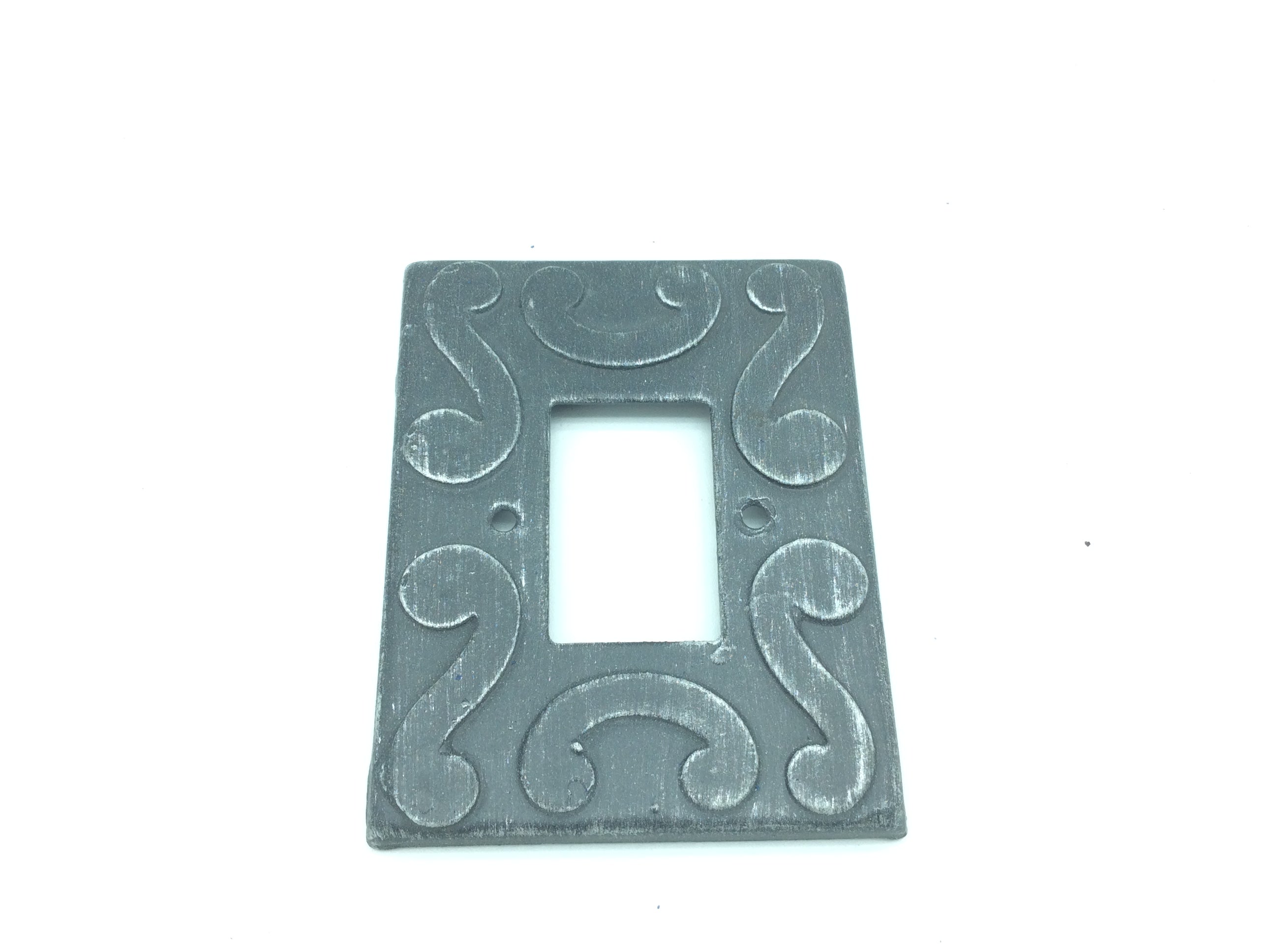 2178 Placca interruttore in ferro - 1 Foro - Copri presa