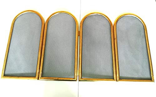 6376 Parascintille per camino in ottone - Schermo camino