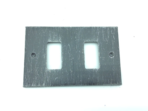 2162.A2 Placca interruttore in ferro - 2 Fori - Copri interruttore