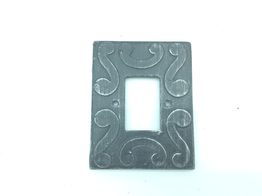 2178 Placca interruttore in ferro - 1 Foro - Copri presa