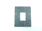 2178 Placca interruttore in ferro - 1 Foro - Copri presa