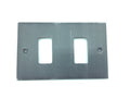 2165-2 Placca interruttore in ferro - 2 Fori - Copri interruttore