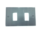 2165-2 Placca interruttore in ferro - 2 Fori - Copri interruttore