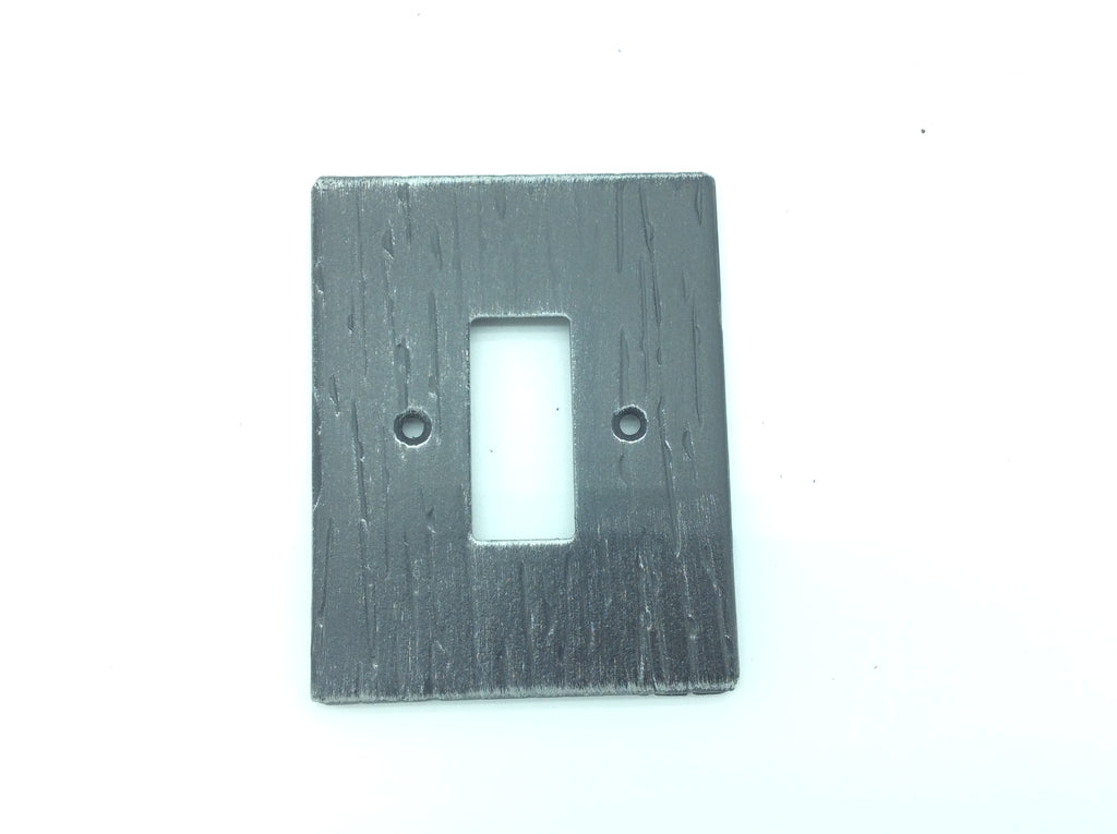 2163 Placca interruttore in ferro - 1 Foro - Copri presa
