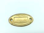 2214 Placca citofono in ottone - Placca campanello