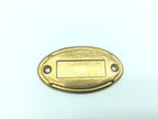 2214 Placca citofono in ottone - Placca campanello