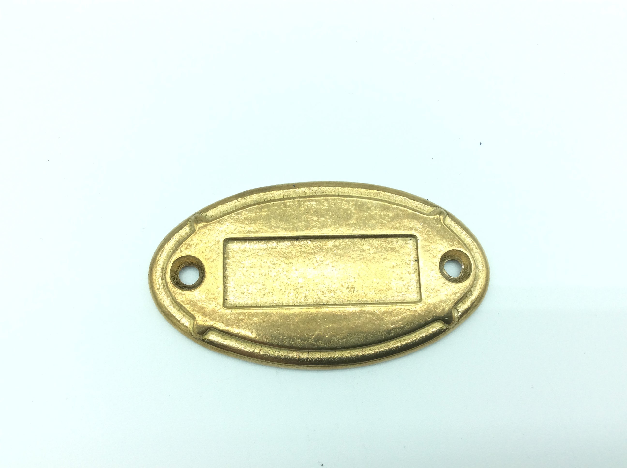 2214 Placca citofono in ottone - Placca campanello