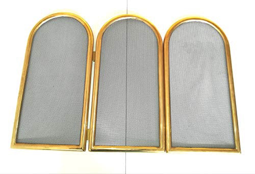6375 Parascintille per camino in ottone - Schermo camino