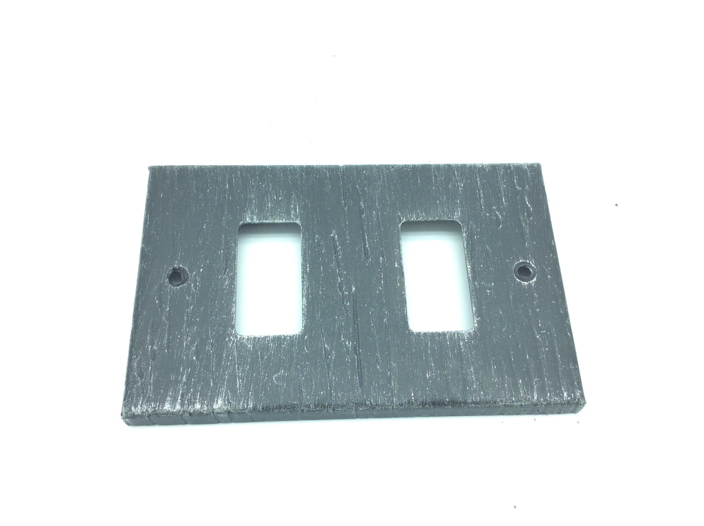 2162.A2 Placca interruttore in ferro - 2 Fori - Copri interruttore